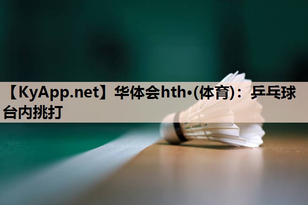 华体会hth·(体育)：乒乓球台内挑打